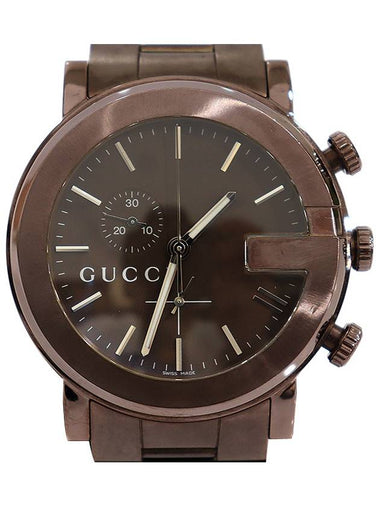 YA101341 101M 44MM Brown PVD Quartz G Chrono XL Men s Watch - GUCCI - BALAAN 1