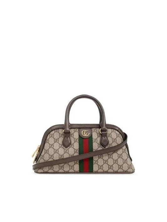 Ophidia Ebony GG Supreme Small Handle Tote Bag Beige Ebony - GUCCI - BALAAN 2