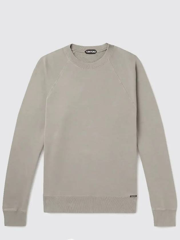 Cotton Sweatshirt Grey - TOM FORD - BALAAN 4