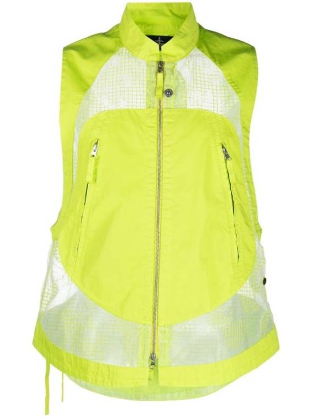 Shadow Project Distorted Ripstop Organza TC Vest Pistachio Green - STONE ISLAND - BALAAN 2