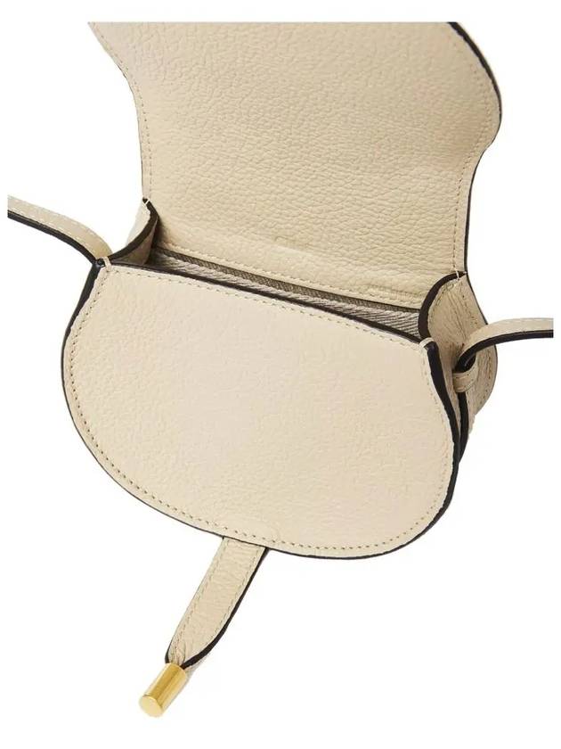 Marcie Nano Saddle Shoulder Bag Beige - CHLOE - BALAAN 5