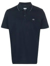 Classic Logo Polo Short Sleeve T Shirt Navy - CP COMPANY - BALAAN 5