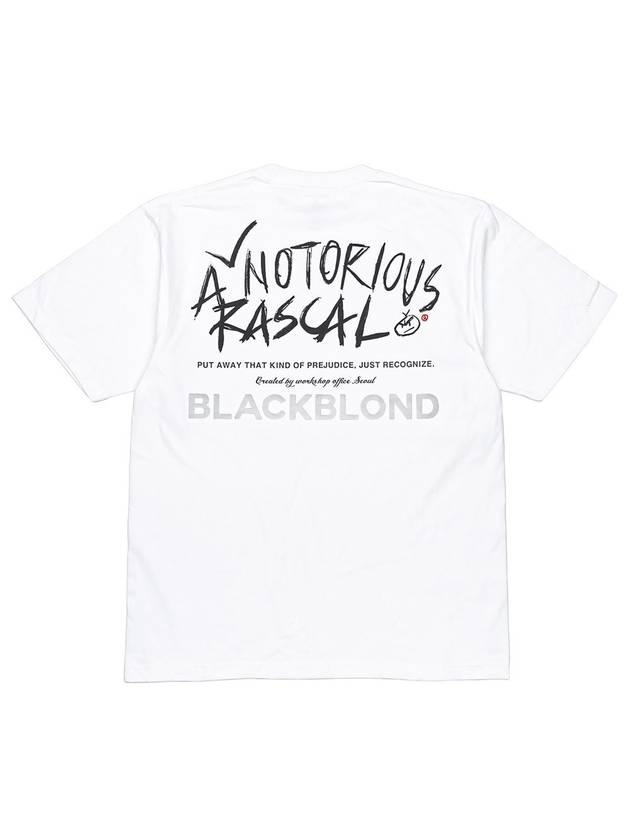 Rascal Short Sleeve T-Shirt White - BLACKBLOND - BALAAN 1