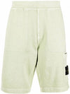 Wappen Patch Garment Dyed Bermuda Shorts Light Green - STONE ISLAND - BALAAN 1