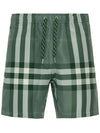 Men's Martin Check Swim Shorts Green - BURBERRY - BALAAN 2