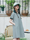 MET Stripe Collar Summer Dress Green - METAPHER - BALAAN 3