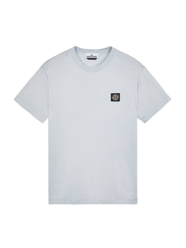 Logo Patch Short Sleeves T-Shirt Sky Blue - STONE ISLAND - BALAAN 2