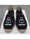 Canae Embroidered Logo Canvas Espadrilles Black - ISABEL MARANT - BALAAN 7