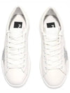 Pure Star Glitter Silver Low Top Sneakers White - GOLDEN GOOSE - BALAAN 4