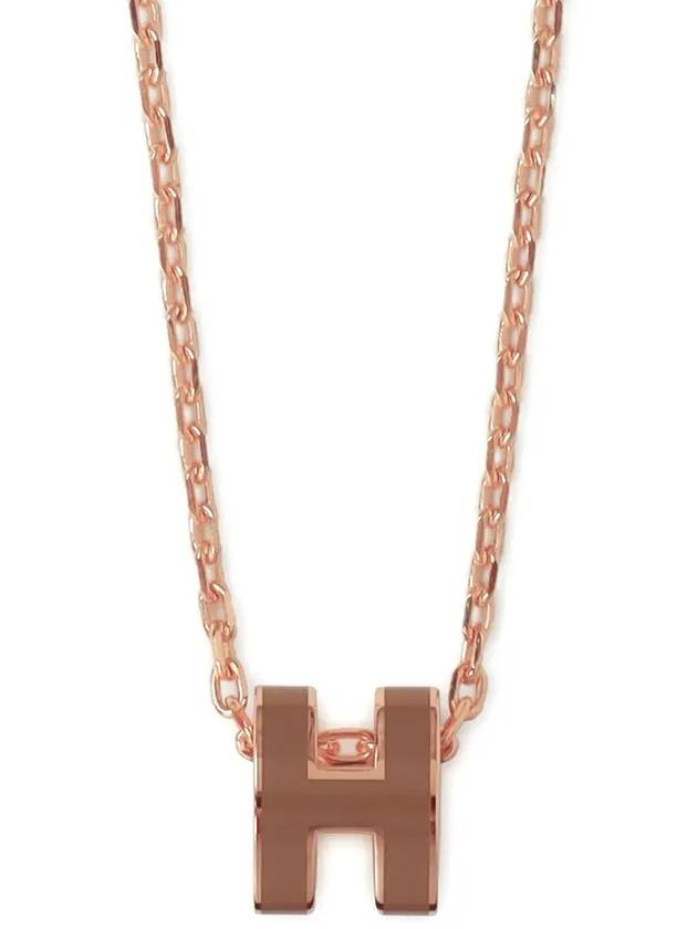 Pop H Mini Necklace New Gold - HERMES - BALAAN 4