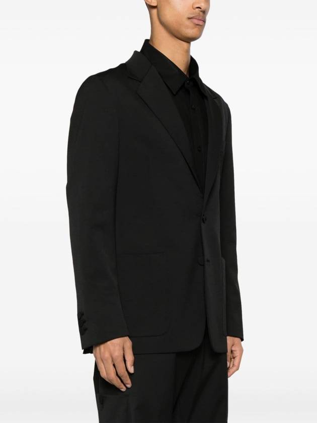 single-breasted twill blazer - PALM ANGELS - BALAAN 4