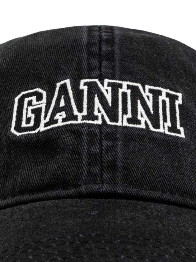 Logo Ball Cap Black - GANNI - BALAAN 4