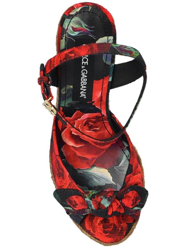 Dolce & Gabbana Wedge Sandals, Women's, Red - DOLCE&GABBANA - BALAAN 6