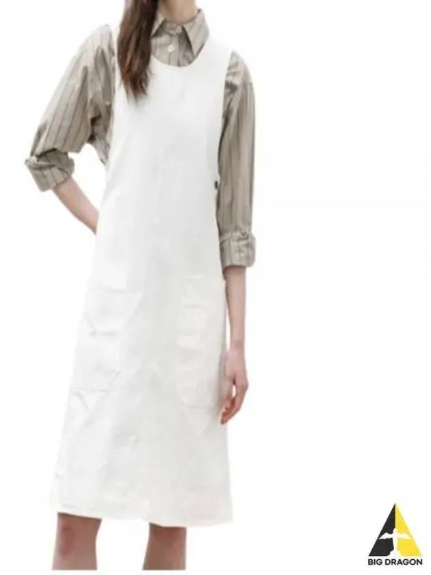 24 MHL PATCH POCKET DAY DRESS OFF white WHDR0507S24LCN OFW daydress - MARGARET HOWELL - BALAAN 1