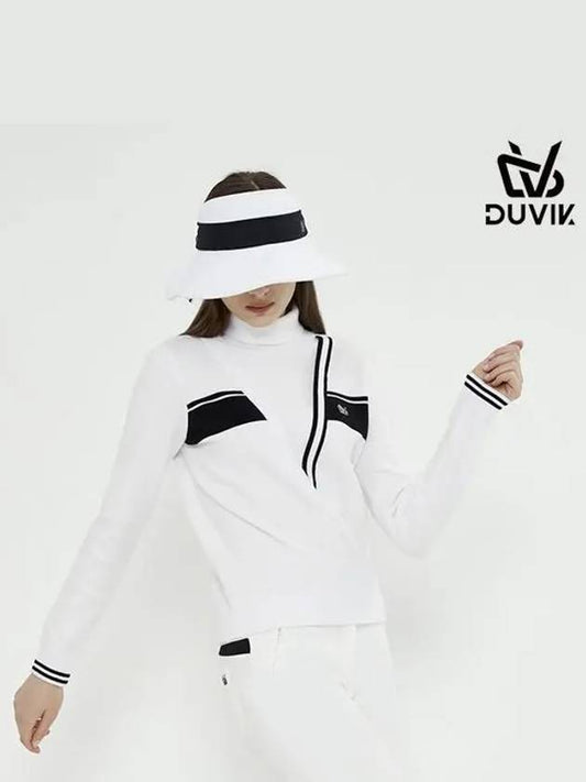 V-point cotton block turtle sweater DC3WST003PK - DUVIK - BALAAN 2