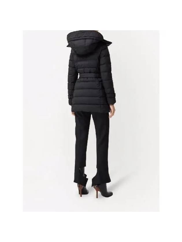 Detachable Hoodie Puffer Coat Padded Black - BURBERRY - BALAAN 4