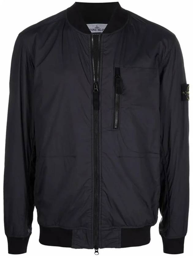 Skin Touch Nylon Garment Dyed Bomber Jacket Navy - STONE ISLAND - BALAAN 3