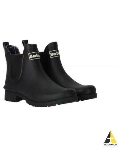 Wilton Wellington Chelsea Rain Boots Black - BARBOUR - BALAAN 2