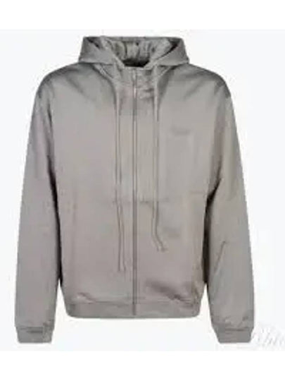 Signature Embroidered Zip-Up Hoodie Graphite - GIVENCHY - BALAAN 2