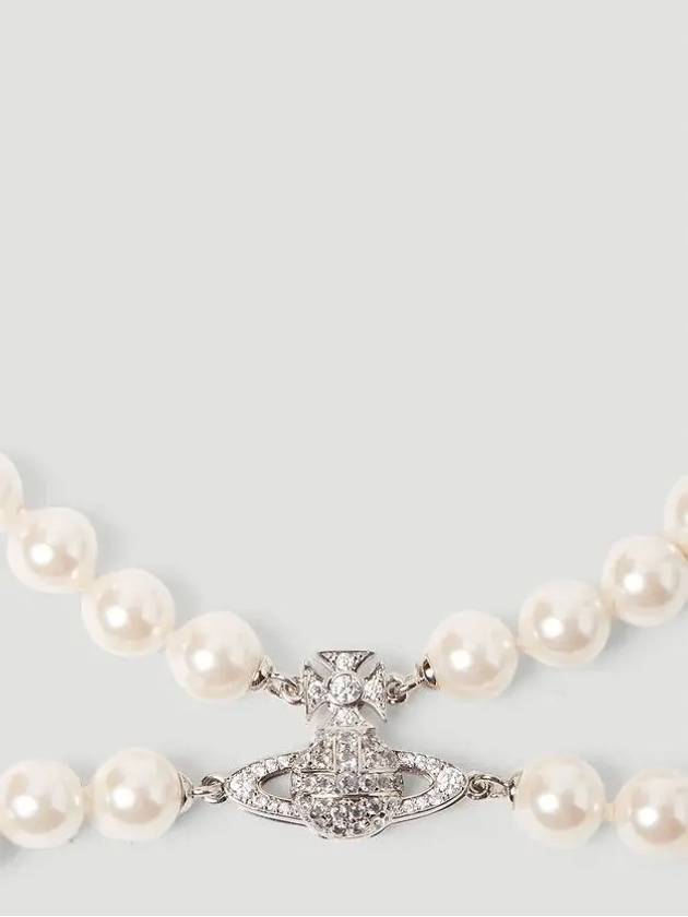 Graziella Pearl Choker Necklace Silver - VIVIENNE WESTWOOD - BALAAN 4