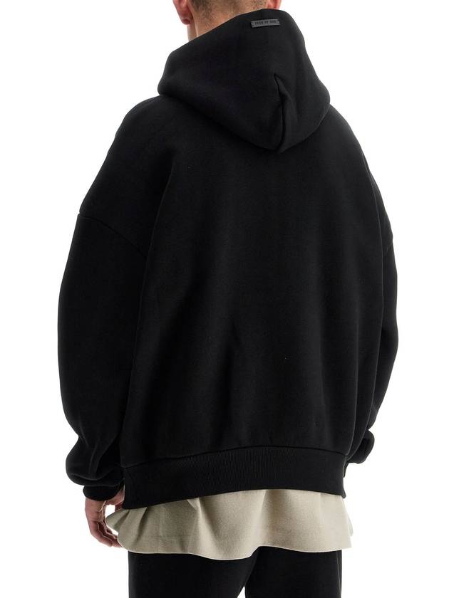 Fleece Half Zip Hoodie Black - FEAR OF GOD - BALAAN 4