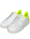 V Logo Low Top Sneakers White Lime - VALENTINO - BALAAN 4