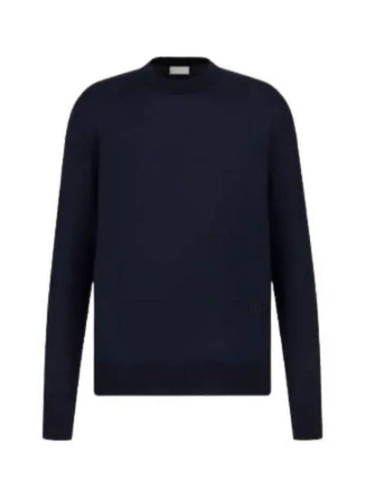 CD Icon Signature Cashmere Jersey Knit Top Navy - DIOR - BALAAN 2