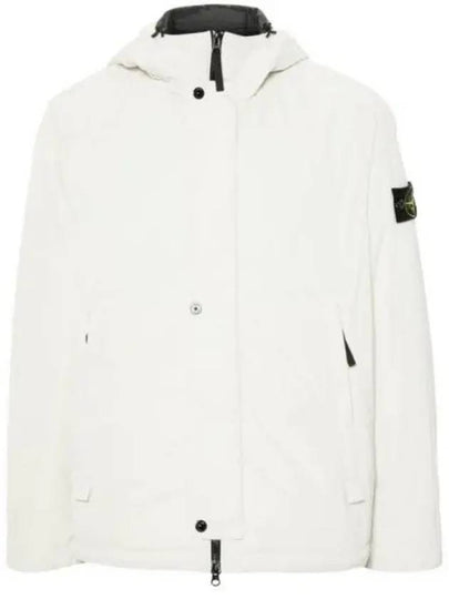 Techno Fabric Hooded Jacket Plaster - STONE ISLAND - BALAAN 2