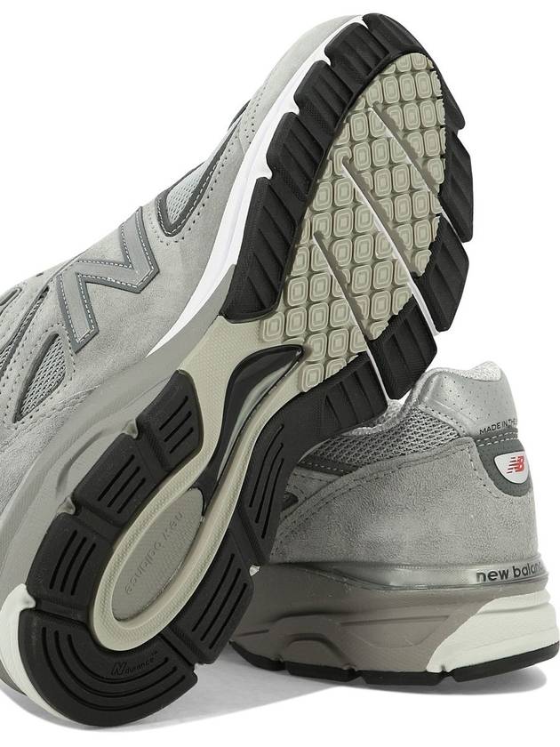 990v4 Core Low Top Sneakers Silver Grey - NEW BALANCE - BALAAN 6