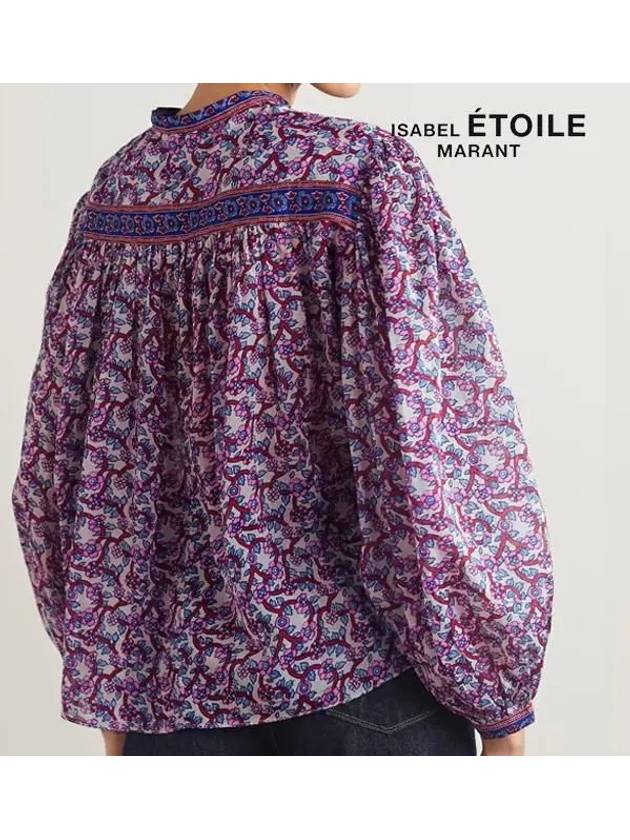 Salika Flower Print Blouse - ISABEL MARANT ETOILE - BALAAN.