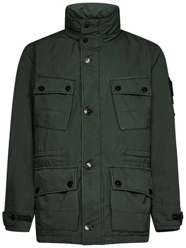 Men's Logo Patch Jacket Charcoal - STONE ISLAND - BALAAN 2