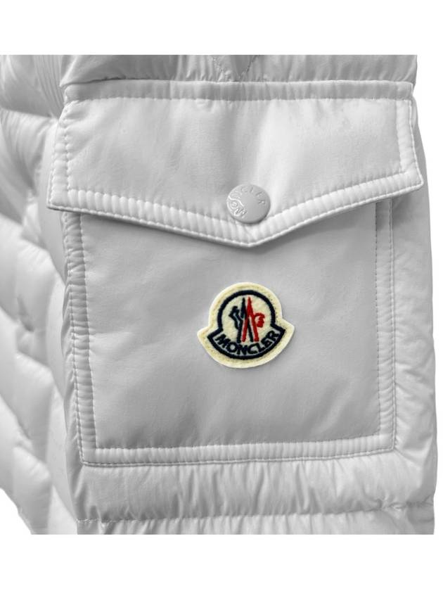 Vezere Short Down Padding Off White - MONCLER - BALAAN 5