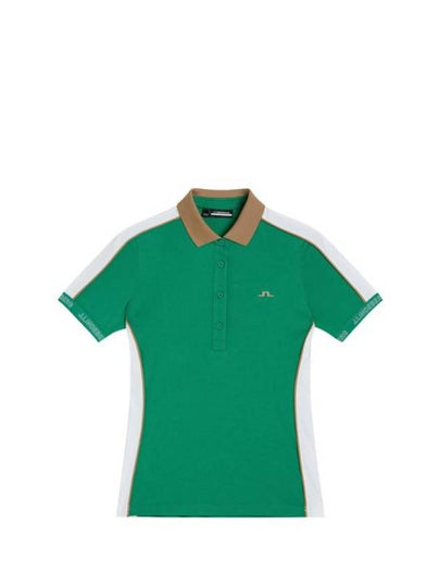 Golf Women's Damai Polo Shirt JL Green - J.LINDEBERG - BALAAN 2