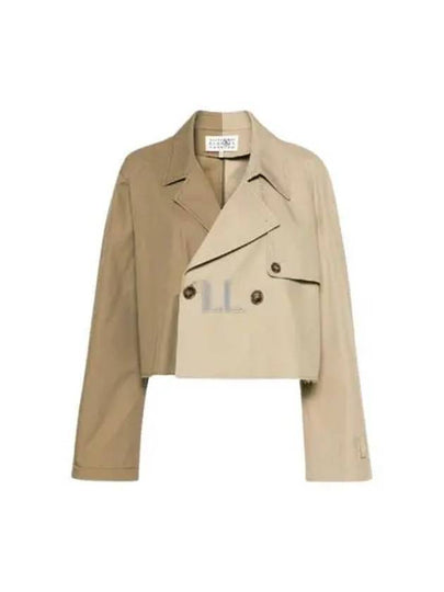 Short Trench Coat Mud Brown - MAISON MARGIELA - BALAAN 2