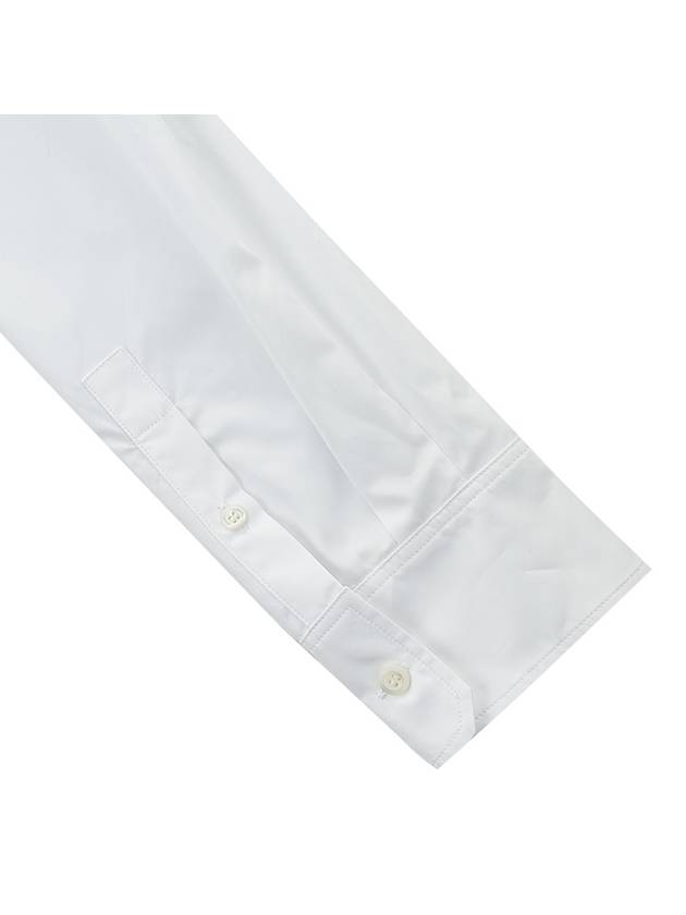 Poplin Crop Shirt White - PRADA - BALAAN.