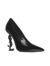 Opyum Leather Pumps Black - SAINT LAURENT - BALAAN 3