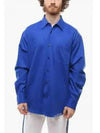 Logo Pocket Denim Long Sleeve Shirt Blue - MARNI - BALAAN 2