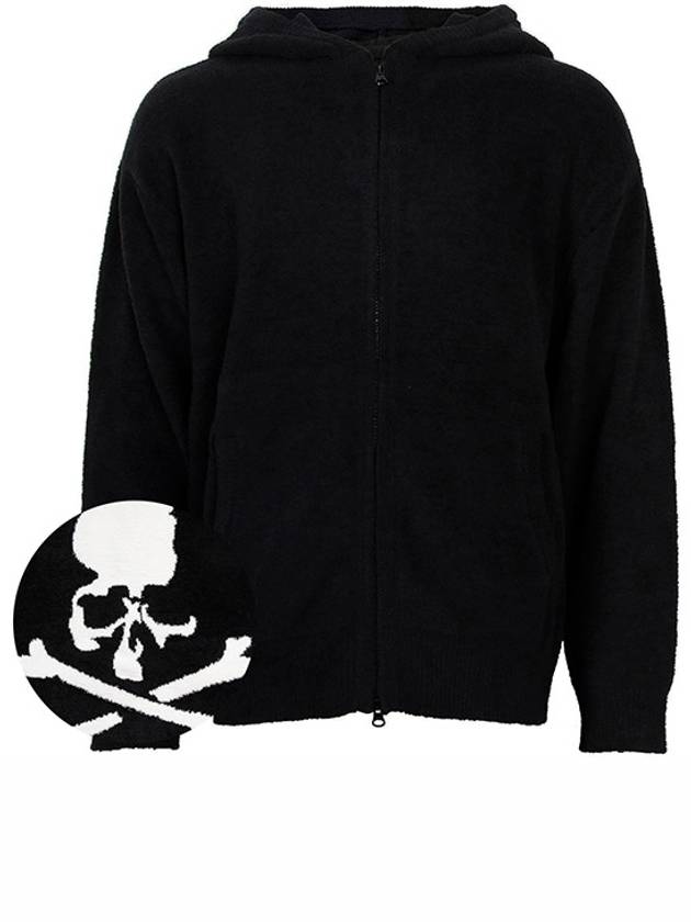 Black Skull Hooded Zip up Jacket MW24S13 BL057 00003 - MASTERMIND - BALAAN 1