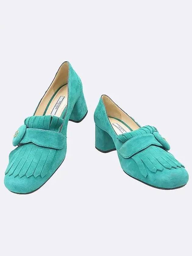 Smith Market Used Luxury Green Shoes Women s - PRADA - BALAAN 1