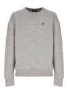 Embroidered Logo Pony Sweatshirt Grey - POLO RALPH LAUREN - BALAAN 2