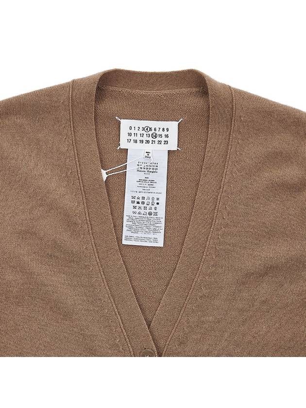 Eco Cashmere Loose Fit Cardigan Brown - MAISON MARGIELA - BALAAN 4