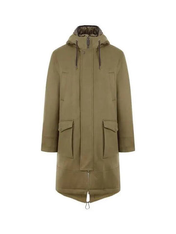 Men s Hooded Cashmere Sub Zero Coat Khaki 270154 - HERNO - BALAAN 1