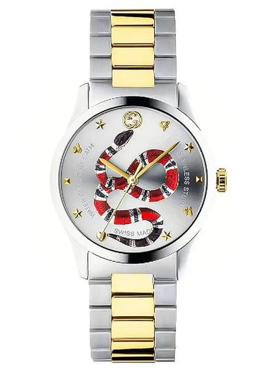 Snake Metal Watch Silver Gold - GUCCI - BALAAN 2