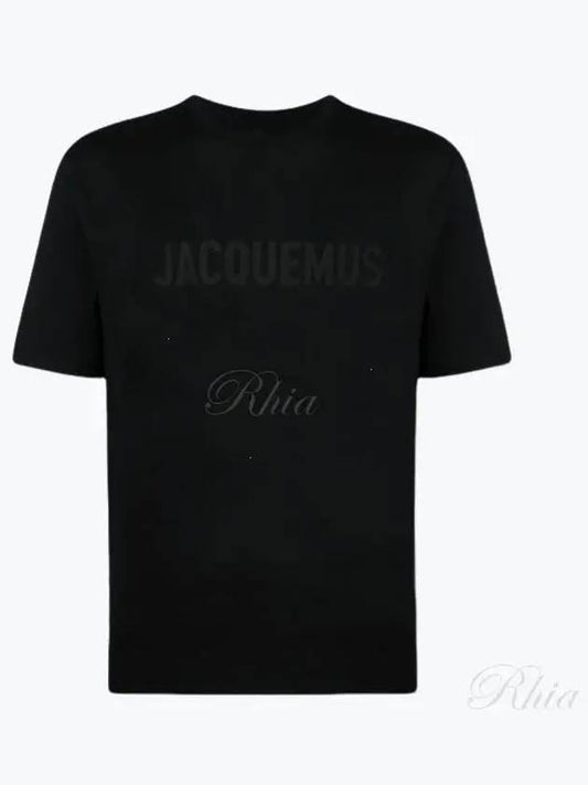 Le Typo Short Sleeve T-Shirt Black - JACQUEMUS - BALAAN 2