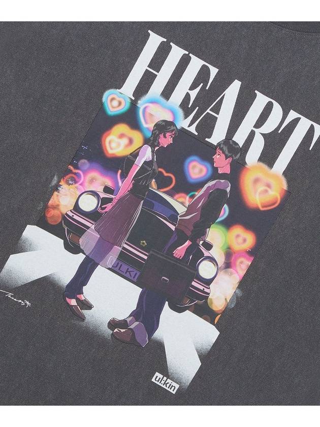 Artist Heart Short Sleeve T-Shirt Charcoal - ULKIN - BALAAN 4