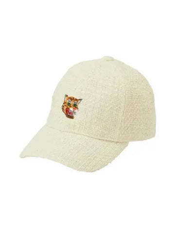 Tiger Graphic Embroidery Ball Cap Beige - ONITSUKA TIGER - BALAAN 1