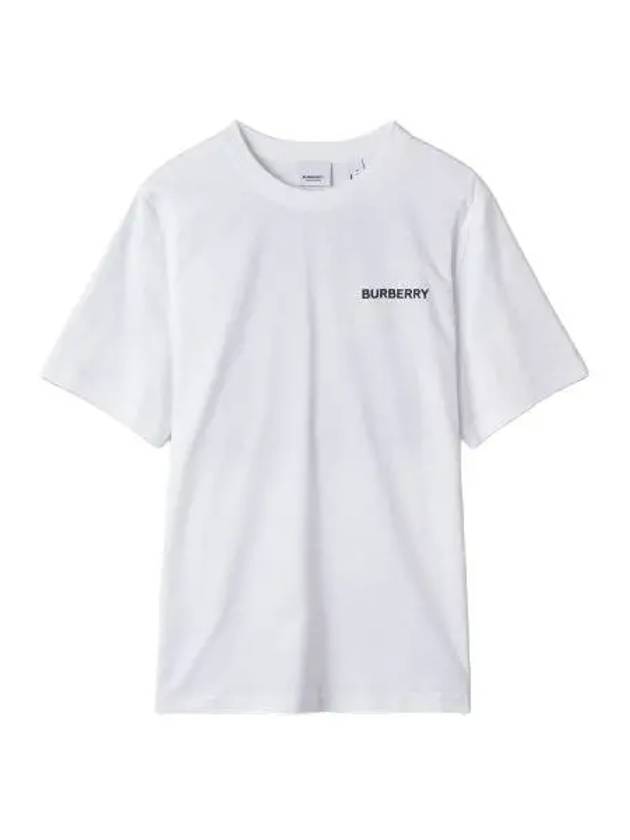 Cotton Logo Short Sleeve T-Shirt White - BURBERRY - BALAAN 2