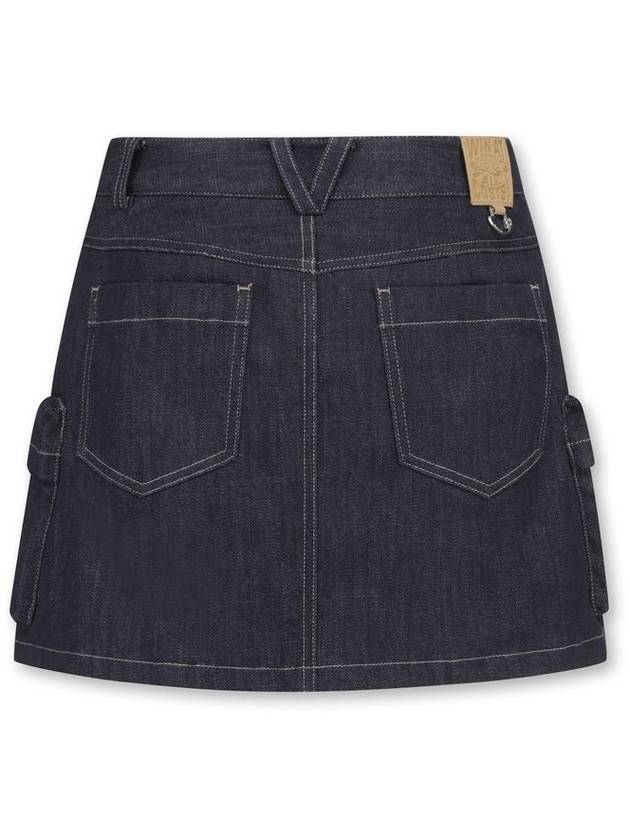 Women Denim Multi Pocket Skirt - WAAC - BALAAN 10