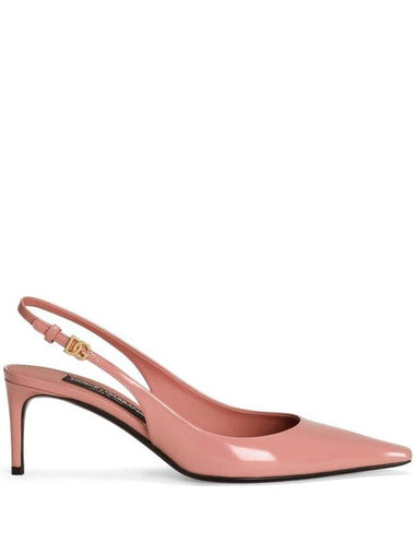 Dolce & Gabbana Salmon Pink Buckle-Fastening Slingback - DOLCE&GABBANA - BALAAN 1