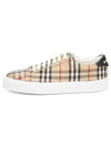 Vintage Check Cotton Low Top Sneakers Beige - BURBERRY - BALAAN 2